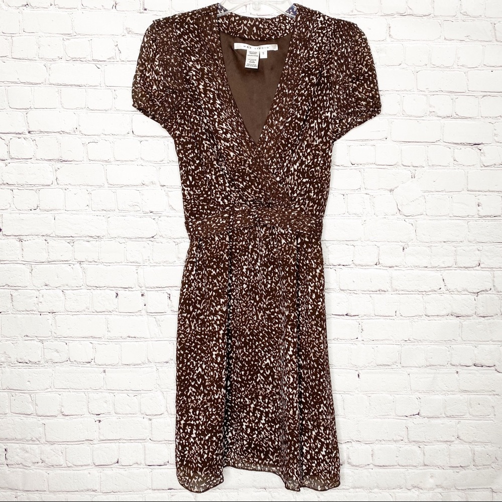 Max Studio Brown and White Dress